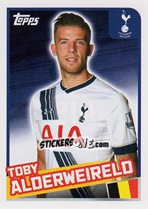Sticker Toby Alderweireld - Premier League Inglese 2015-2016 - Topps