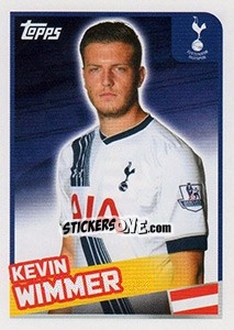 Figurina Kevin Wimmer - Premier League Inglese 2015-2016 - Topps