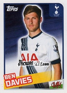 Sticker Ben Davies - Premier League Inglese 2015-2016 n. 423 - Topps