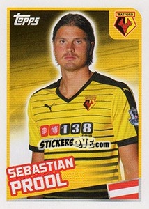 Sticker Sebastian Prodl - Premier League Inglese 2015-2016 - Topps