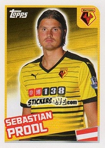 Figurina Sebastian Prodl - Premier League Inglese 2015-2016 - Topps