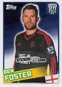 Figurina Ben Foster - Premier League Inglese 2015-2016 - Topps