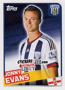 Sticker Jonny Evans - Premier League Inglese 2015-2016 - Topps