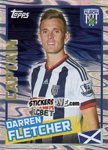 Sticker Darren Fletcher - Premier League Inglese 2015-2016 - Topps