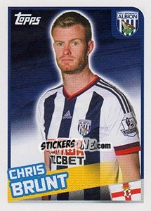 Figurina Chris Brunt - Premier League Inglese 2015-2016 - Topps