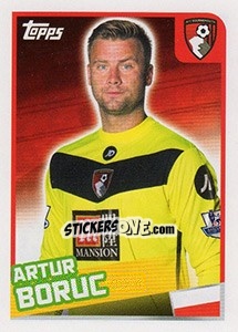 Cromo Artur Boruc - Premier League Inglese 2015-2016 - Topps