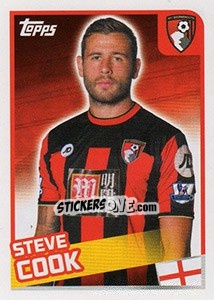 Cromo Steve Cook - Premier League Inglese 2015-2016 - Topps