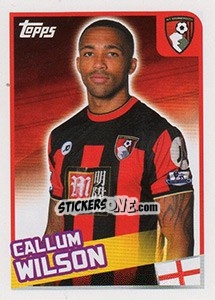 Figurina Callum Wilson - Premier League Inglese 2015-2016 - Topps