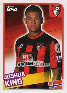 Sticker Joshua King - Premier League Inglese 2015-2016 - Topps