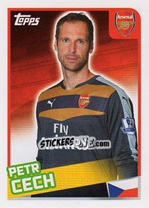 Sticker Petr Cech - Premier League Inglese 2015-2016 - Topps