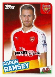 Sticker Aaron Ramsey - Premier League Inglese 2015-2016 n. 41 - Topps