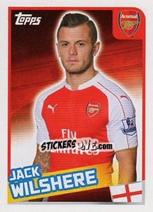 Sticker Jack Wilshere - Premier League Inglese 2015-2016 n. 42 - Topps