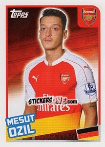 Figurina Mesut Ozil - Premier League Inglese 2015-2016 - Topps