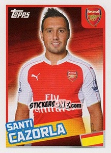 Sticker Santi Cazorla - Premier League Inglese 2015-2016 n. 45 - Topps