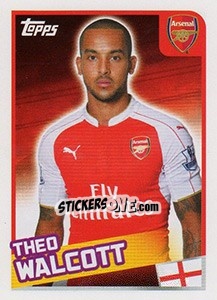 Sticker Theo Walcott - Premier League Inglese 2015-2016 n. 46 - Topps