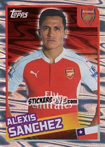 Sticker Alexis Sanchez - Premier League Inglese 2015-2016 n. 47 - Topps