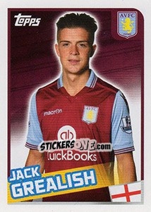 Cromo Jack Grealish - Premier League Inglese 2015-2016 - Topps