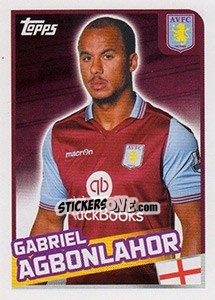 Sticker Gabriel Agbonlahor - Premier League Inglese 2015-2016 - Topps