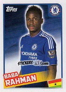 Figurina Baba Rahman - Premier League Inglese 2015-2016 - Topps