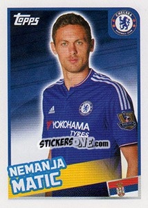 Sticker Nemanja Matic - Premier League Inglese 2015-2016 n. 86 - Topps