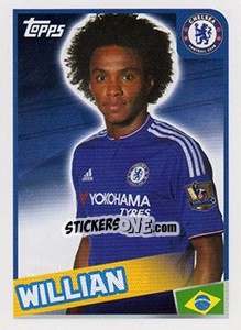 Cromo Willian - Premier League Inglese 2015-2016 - Topps