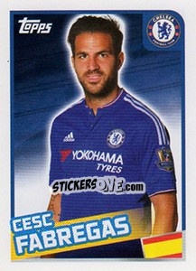 Figurina Cesc Fabregas - Premier League Inglese 2015-2016 - Topps