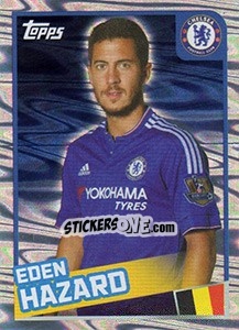 Figurina Eden Hazard - Premier League Inglese 2015-2016 - Topps