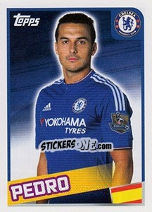 Figurina Pedro Rodríguez - Premier League Inglese 2015-2016 - Topps