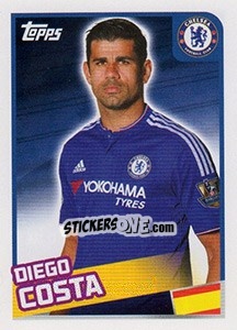 Sticker Diego Costa - Premier League Inglese 2015-2016 - Topps