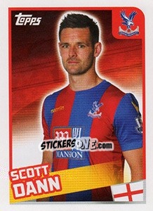 Figurina Scott Dann - Premier League Inglese 2015-2016 - Topps