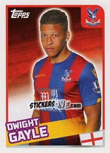 Figurina Dwight Gayle - Premier League Inglese 2015-2016 - Topps