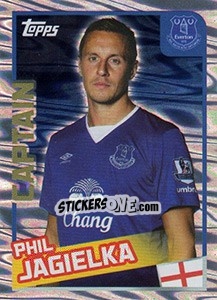 Figurina Phil Jagielka - Premier League Inglese 2015-2016 - Topps