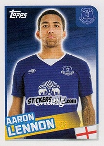 Figurina Aaron Lennon - Premier League Inglese 2015-2016 - Topps