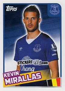 Sticker Kevin Mirallas - Premier League Inglese 2015-2016 n. 141 - Topps