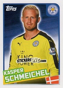 Sticker Kasper Schmeichel - Premier League Inglese 2015-2016 - Topps