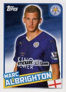 Sticker Marc Albrighton - Premier League Inglese 2015-2016 - Topps