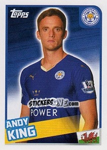 Figurina Andy King - Premier League Inglese 2015-2016 - Topps