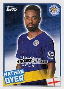 Sticker Nathan Dyer - Premier League Inglese 2015-2016 n. 160 - Topps