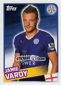 Sticker Jamie Vardy - Premier League Inglese 2015-2016 - Topps