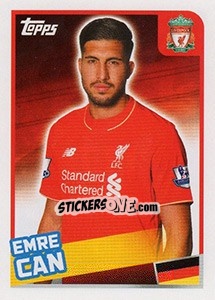 Cromo Emre Can - Premier League Inglese 2015-2016 - Topps