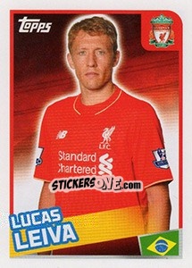 Sticker Lucas Leiva - Premier League Inglese 2015-2016 - Topps