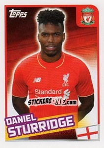Sticker Daniel Sturridge - Premier League Inglese 2015-2016 n. 186 - Topps