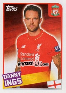 Sticker Danny Ings - Premier League Inglese 2015-2016 - Topps