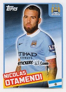 Figurina Nicolas Otamendi - Premier League Inglese 2015-2016 - Topps