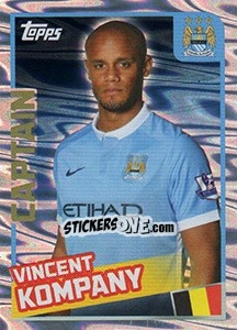 Sticker Vincent Kompany - Premier League Inglese 2015-2016 n. 198 - Topps