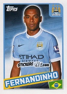 Sticker Fernandinho - Premier League Inglese 2015-2016 n. 202 - Topps