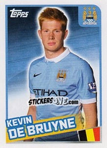 Sticker Kevin De Bruyne - Premier League Inglese 2015-2016 n. 203 - Topps