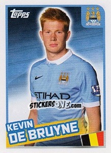 Figurina Kevin De Bruyne - Premier League Inglese 2015-2016 - Topps