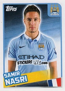 Sticker Samir Nasri - Premier League Inglese 2015-2016 - Topps