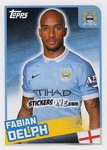 Sticker Fabian Delph - Premier League Inglese 2015-2016 - Topps